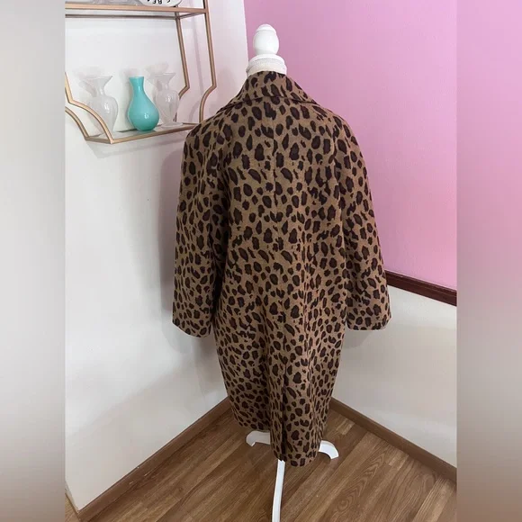 Long Leopard Coat - Picture 5 of 7